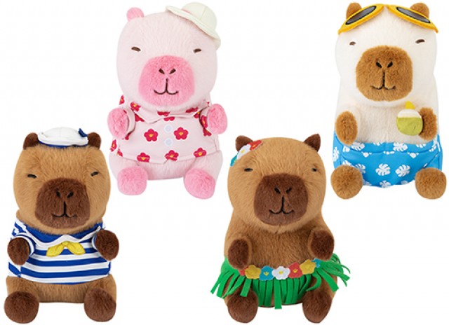 (Mis 3) CAPIBARA Beach Mix (Capibara da Spiaggia) Peluche 20cm 4ass…x12…x36